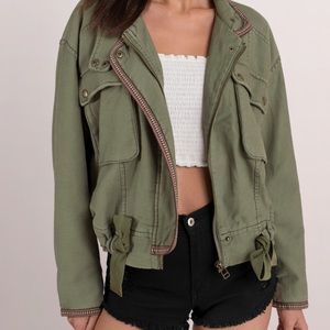Free People Flight Line Bomber Jacket